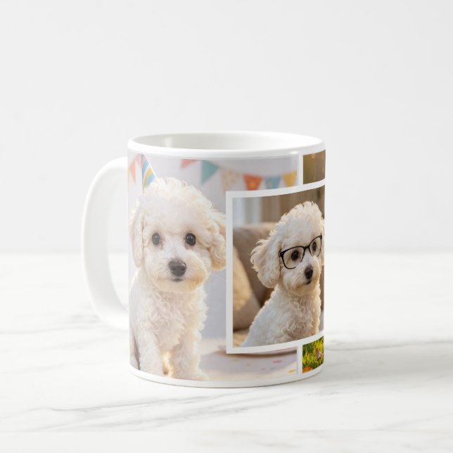 Taza De Café Fun Photo Collage of Memories (Anverso izquierdo)