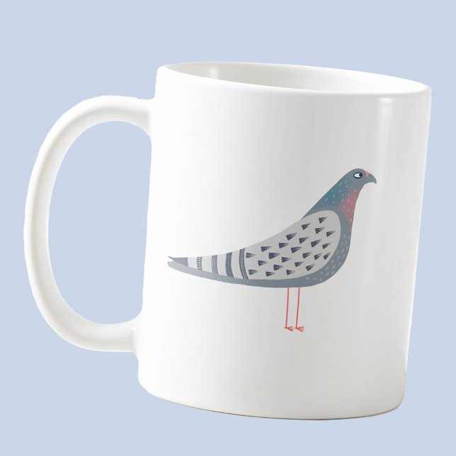 Taza De Café Fun Pigeon (Fun pigeon coffee mug for bird fanciers)