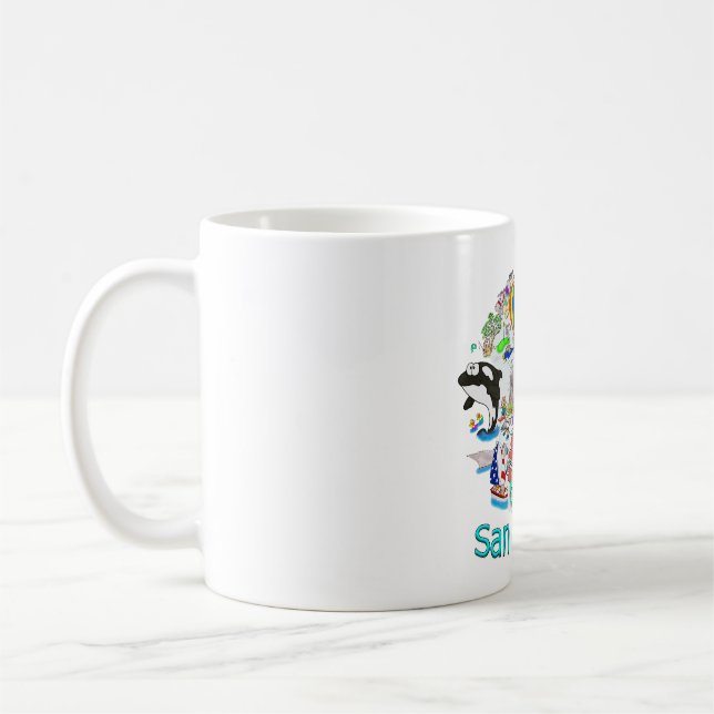 Taza De Café Fun San Diego California (Izquierda)