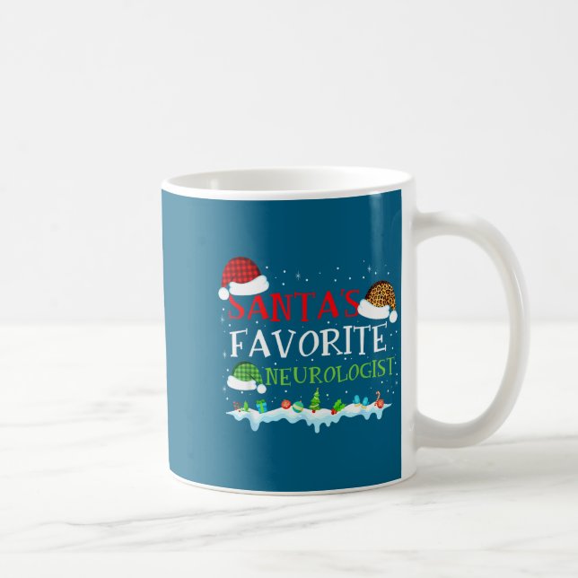 Taza De Café Fun Santa s Favorite Neurologist Fun (Derecha)