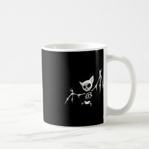 Taza De Café Fun Scary Dark Flying Skeleton Bat Ropa de Hallowe