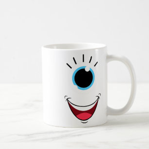 Taza De Café Fun Scary Monster Eyell Face Easy Halloween Costum