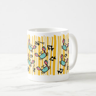 Taza De Café Fun Seafood Crab Fish 