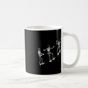 Taza De Café Fun Skeleton Skateboard Halloween Skateboarding Sk