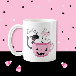 Taza De Café Fun Spooky Cute Halloween Mug Personalizada