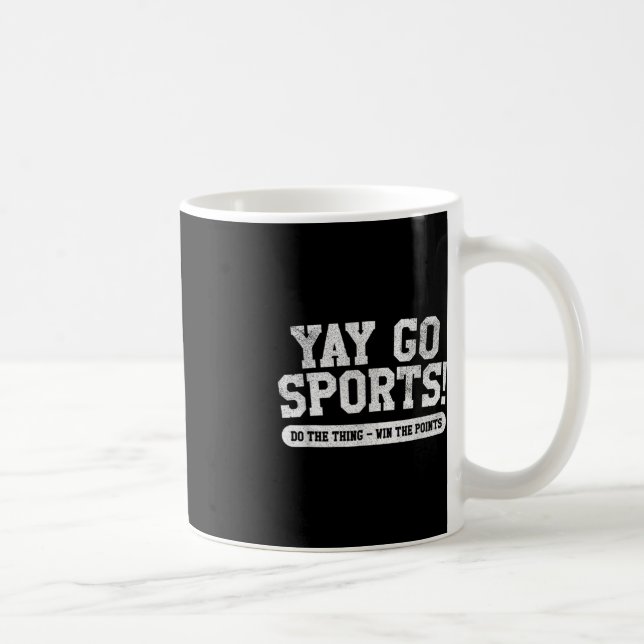 Taza De Café Fun Yay Go Sports del equipo de baloncesto de fútb (Derecha)