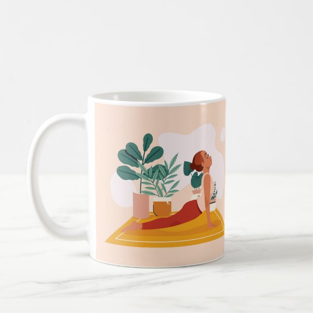 Taza De Café Fun Yoga Pose (Izquierda)
