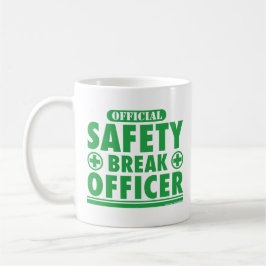 Taza De Café Funcionaria de saltos de seguridad divertida