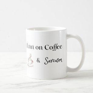 Taza De Café Funciono con Café y Sarcasmo, Regalo Divertido par
