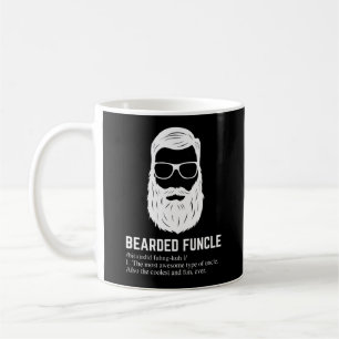 Taza De Café Funcle con barba Funcle Funny Uncle Definition