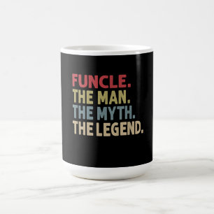 Taza De Café Funcle el hombre el mito la leyenda cómico