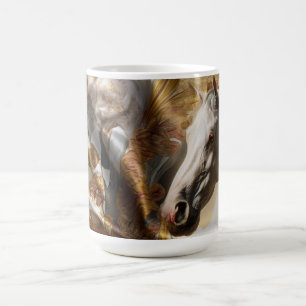 Taza De Café Funda de Edredón con Majestuoso Caballo Blanco