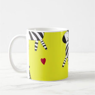 Taza De Café Funda de fondo de patrón transparente de personali