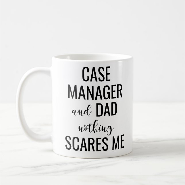 Taza De Café Funda Manager Y Dad Nothing Me Asustan (Izquierda)