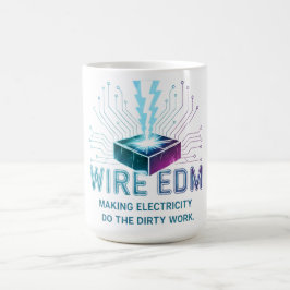 Taza De Café Funda para teléfono de mecanizado por descarga elé