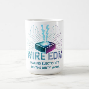 Taza De Café Funda para teléfono de mecanizado por descarga elé
