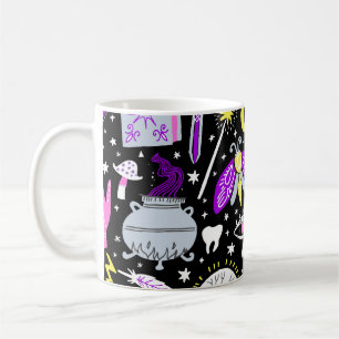 Taza De Café Funda tartán castaño-naranja vintage.