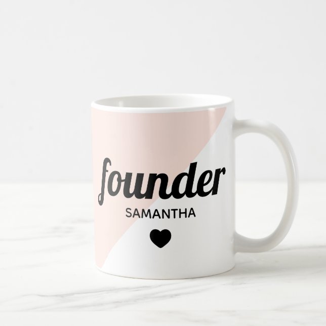 Taza De Café Fundador y jefe profesional moderno (Derecha)