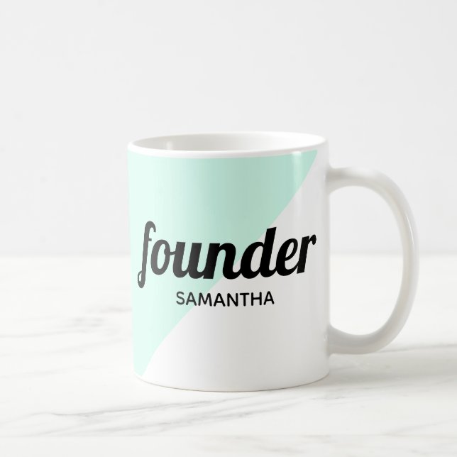 Taza De Café Fundador y jefe profesional moderno (Derecha)