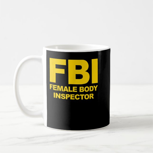 Taza De Café Fundadosa funcionaria del FBI, inspector del cuerp (Izquierda)