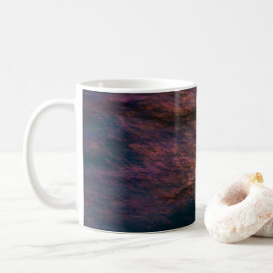 Taza De Café Fundas abstractas rojo burdeos negro gradiente luj