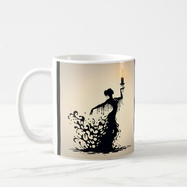 Taza De Café Fundición Flamenco Dancer Coffee Mug (Izquierda)