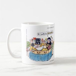 Taza De Café Funeral de viejo hippie divertido de Rick London