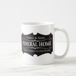 Taza De Café Funeraria de Fisher y de los hijos