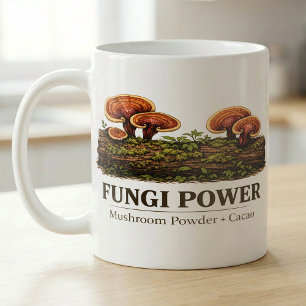 Taza De Café Fungi Power Forestcore Micología