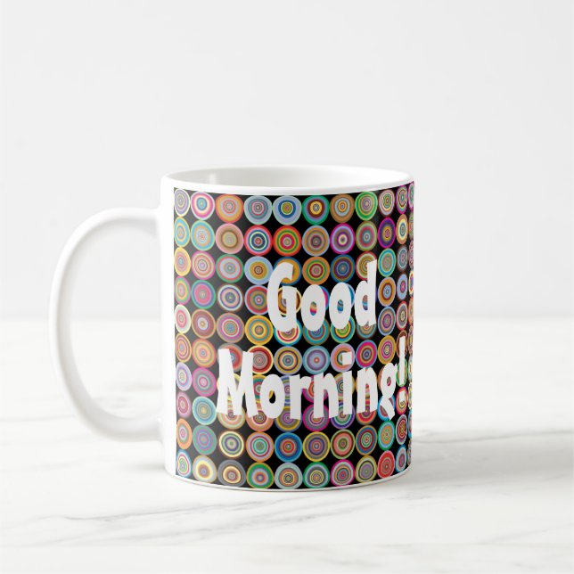 Taza De Café Funky Stylish sofisticated Fancy Pattern (Izquierda)