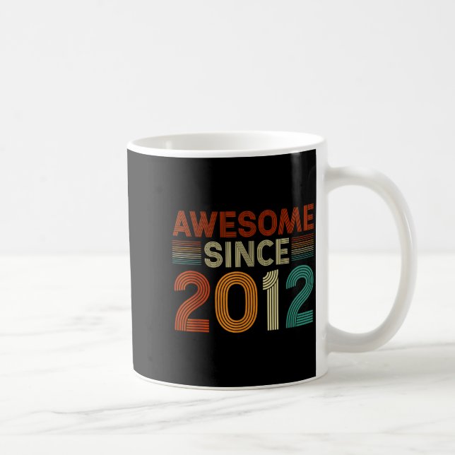 Taza De Café Funny 13 Year Old Awesome Since 2012 Birthday Son  (Derecha)