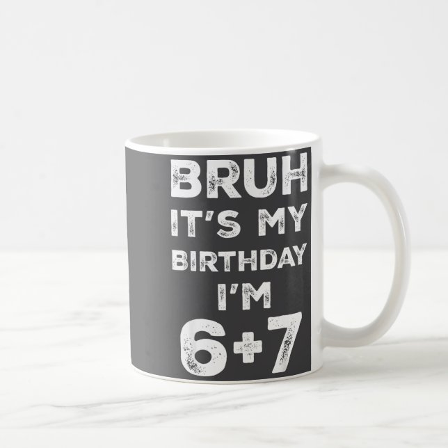 Taza De Café Funny 13th Birthday Teenager 6+7 Year Old Boys Kid (Derecha)