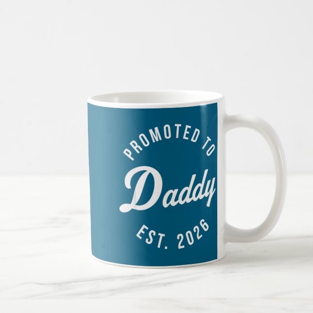 Taza De Café Funny 1st Time Dad Est 2026 New Dad New First Fath (Derecha)