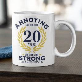 Taza De Café Funny 20th Anniversary for couples