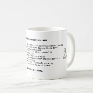 Taza De Café FUNNY 25º Aniversario Boda Personalizado