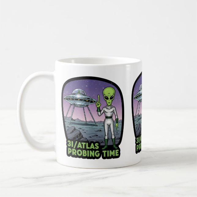 Taza De Café Funny 3I/Atlas comet (Izquierda)