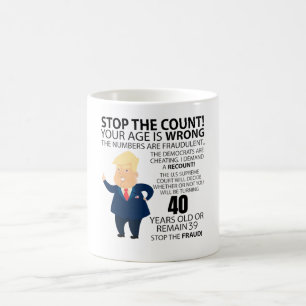 Taza De Café Funny 40 años cumpleaños presente año de nacimi