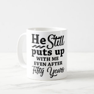 Taza De Café Funny 50° Aniversario Boda