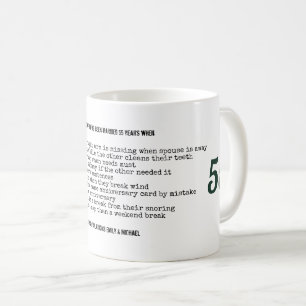 Taza De Café FUNNY 55º Aniversario Boda Personalizado