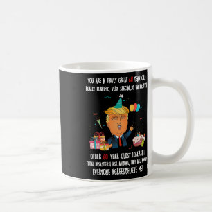 Taza De Café Funny 60 años del presidente Donald Trump B
