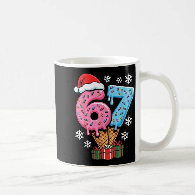 Taza De Café Funny 67 Christmas Meme Ice Cream 67  (Derecha)