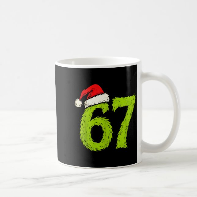 Taza De Café Funny 67 Christmas Six Seven Meme 6 7 Teens Boys G (Derecha)