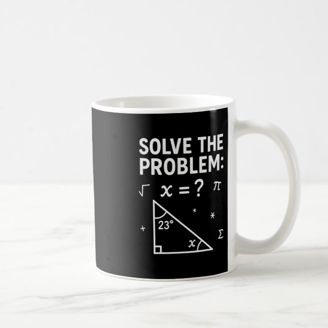 Taza De Café Funny 67 Math Meme Solve The Problem Teacher For S (Derecha)