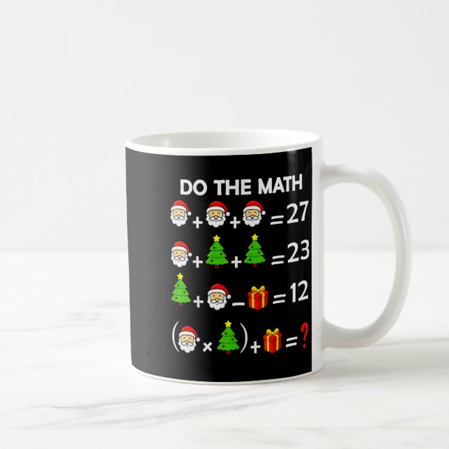 Taza De Café Funny 67 Meme Christmas Math Teacher Santa Six Sev (Derecha)