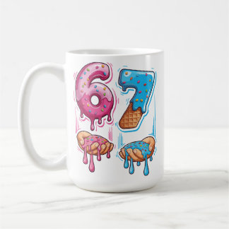 Taza De Café Funny 67 Meme Donut Ice Cream Gen Alpha Slang