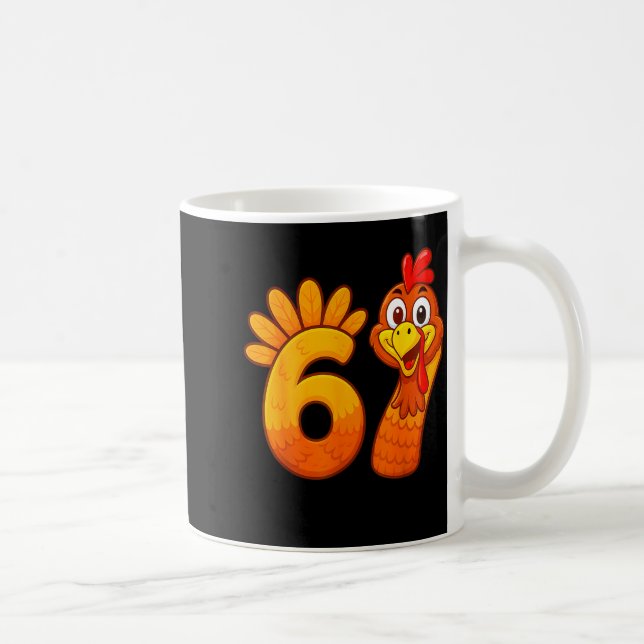Taza De Café Funny 67 Thanksgiving Meme Turkey Six Seven Costum (Derecha)