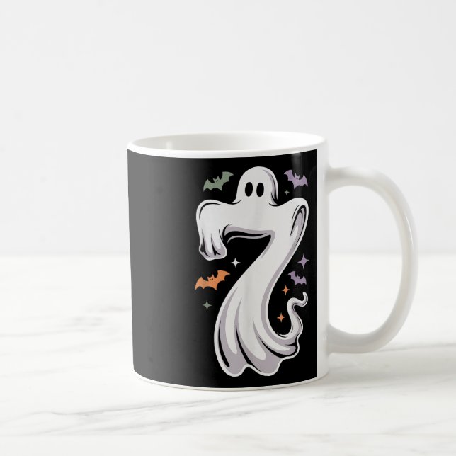 Taza De Café Funny 7 Ghost Meme Halloween Costume Matching Desi (Derecha)