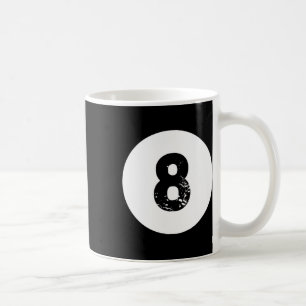 Taza De Café Funny 8 Ball Magic Billiards Pool Lazy Halloween C