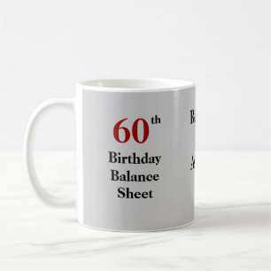 Taza De Café Funny Accountant CPA 60th Birthday Balance