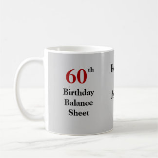 Taza De Café Funny Accountant CPA 60th Birthday Balance